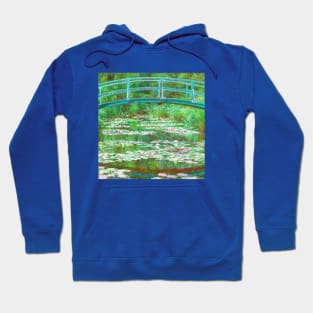 Claude Monet Japanese Footbridge famous art painting Hoodie